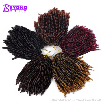 New 2019 Fashional Hairstyle Spring Twist Ombre kinky twists hair braiding spring twist Water wave crochet braid hair extensions